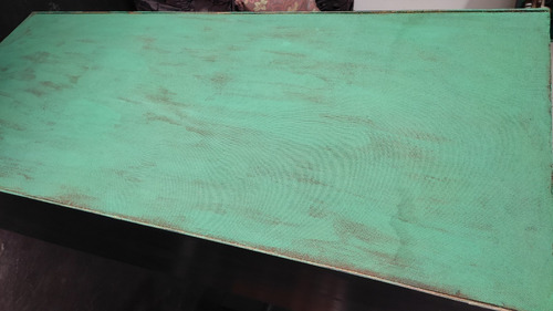 Imagen 9 de 9 de Mueble Librero 100s/.acabadodel Pintado Verde Estilo Antiguo