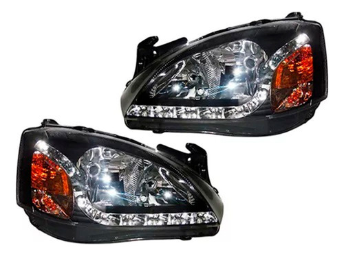 Par Farolas En Led Corsa Evolution 2003 A 2008 De Lujo