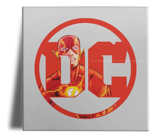 Quadro Em Porcelana Personalizado Dc Flash