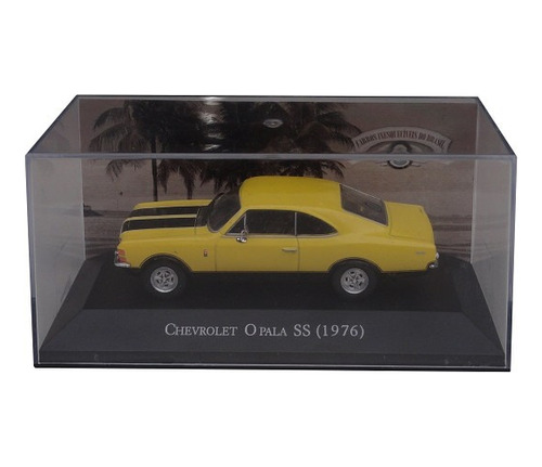 Miniatura Opala Ss 1976 Amarelo Carros Inesquecíveis Brasil