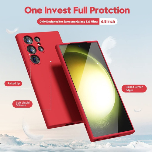 Imagen 3 de 6 de Carcasa Para Samsung S23 Ultra 5g Silicon Protector Cámaras