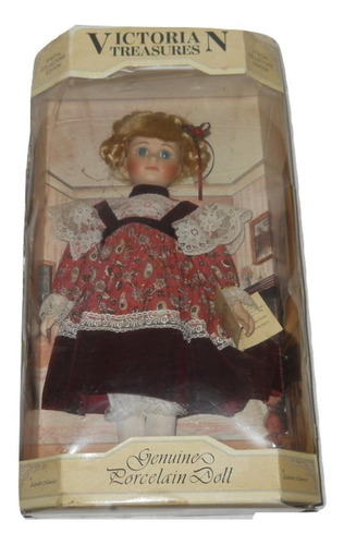 Muñeca De Porcelana Victorian Treasures Vintage 1991 En Caja