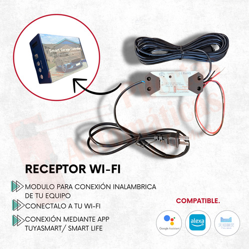 Control Smart Garage Controller Adaptador Wifi Motor Cochera