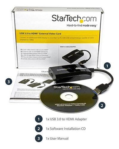 Startech Com Externo Multi Monitor Hd 1080p Usb 30 Un Hdmi A