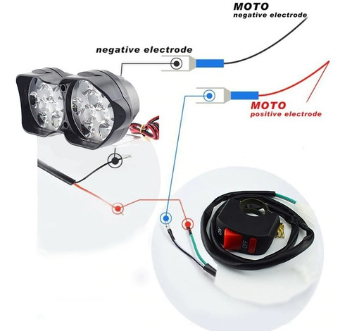 Imagen 8 de 8 de Kit 5 Switch Moto Auto Apagador Interruptor Auxiliar Faros