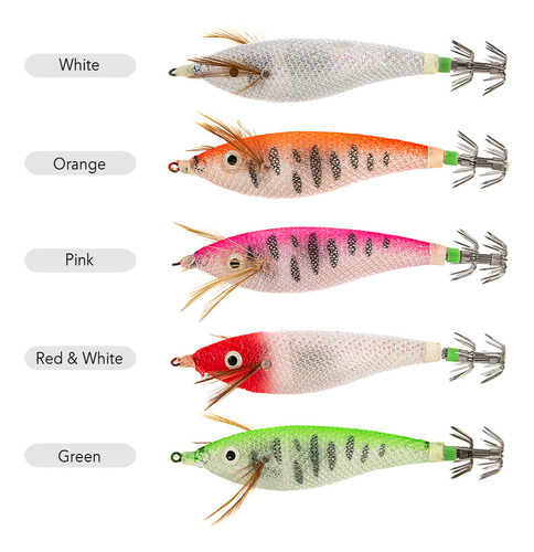 Bx Señuelo De Pesca Linous Squid Jig Para Calamares Y Sepias
