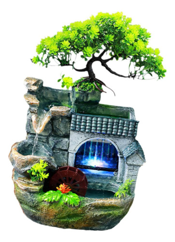 Fonte De Água Interna Com Luz Mini Cachoeira Eua 110v Plug