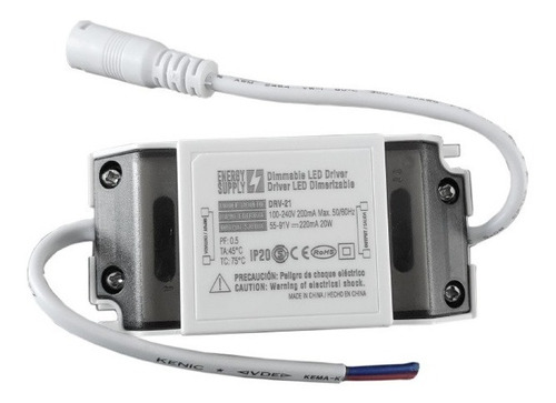 Fuente De Poder Driver Led Regulable Dimerizable 55-91v 20w