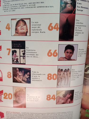 Revista Vintage Xxx Adán La Manzana De No. 35 Magazine Inter (Usado)
