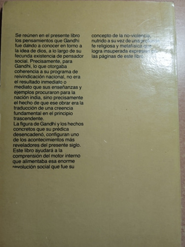 Mahatma Gandhi. ( Mi Dios ) (Usado)