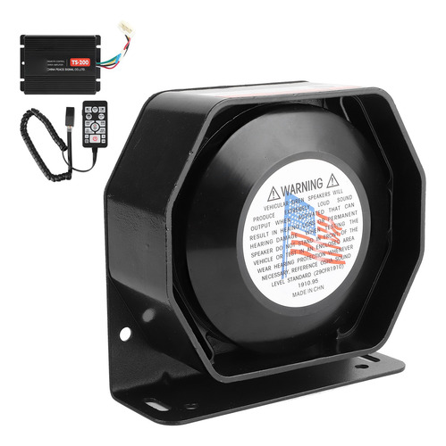 Alto-falante De Emergência Para Carro Police Fire Horn Unive