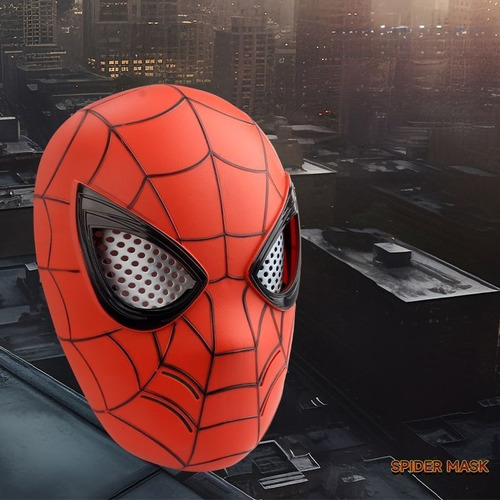 Máscara De Hombre Araña Con Ojos En Movimiento, Regalo Para