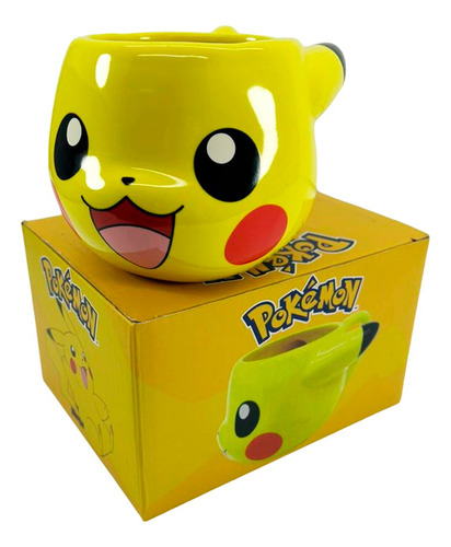 Pikachu Pokemon Go Mug Pocillo 3d Utensilios De Cocina 