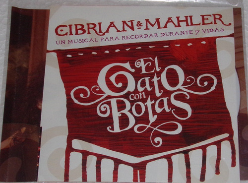 Cibrian & Mahler El Gato Con Botas Cd Kktus