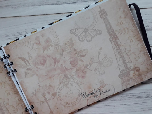 Libro De Firmas Personalizado. Cumpleaños, 15 Años Tamaño A5