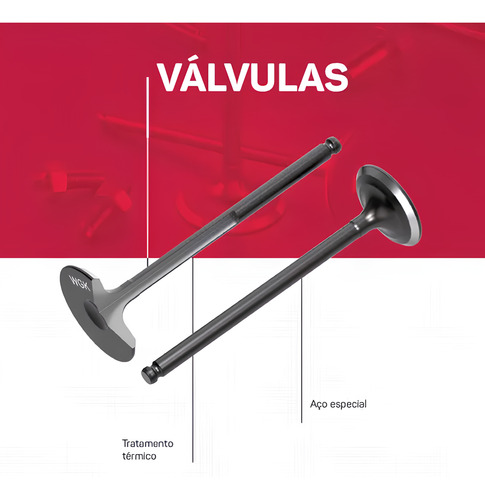 Valvula De Admissão + Escape Factor Crosser Fazer 150 Wgk