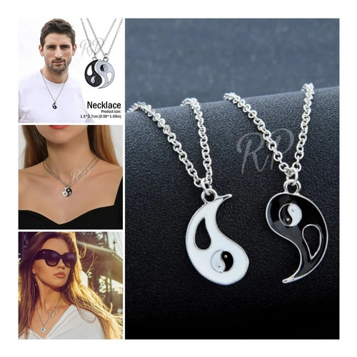 Collar Yin Yang Pareja, Amigos,familia Incluye 2 Unid. 