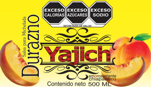 Salsa Para Michelada Yajich Sabor Durazno 500 Ml