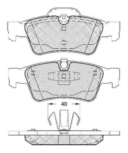 Pastilla De Freno Mercedes Benz Clase Gl 320-420-450-500 V8