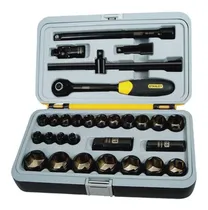 Comprar Juego De Dados De 1\u002F2 Mm X 30pz Cromo Negro Stanley 94-662