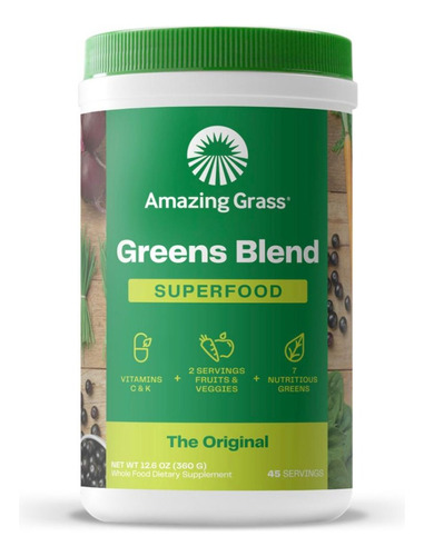 Amazing Grass - Greens Blend Superfood 45 Porciones 360g 