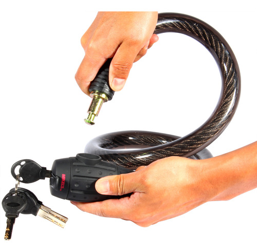 Cable Candado Flexible Con Llaves (1 Mt)