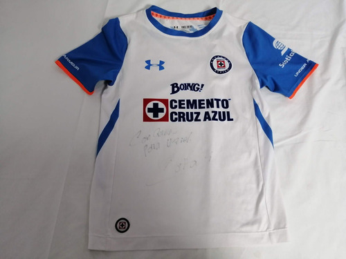 Jersey Cruz Azul Under Armour Talla 10-12 Firmado Cata Futbo