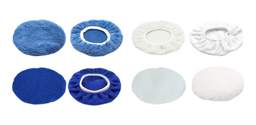 Pad Polish Pad Bonnet, Conjunto De 8 Peças, Microfibra, Algo