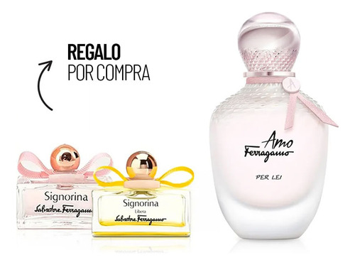 Kit Perfume Mujer Salvatore Ferragamo Per Lei Edp 100 Ml + M