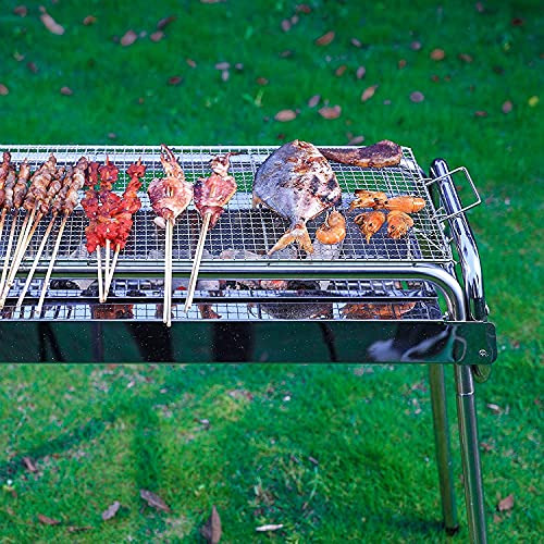 Parrilla De Carbón De Acero Inoxidable Para Exteriores, 70 X