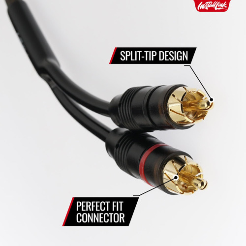 Cable De Audio Rca Install Link Ilrca220 2 Canales 6 Metros