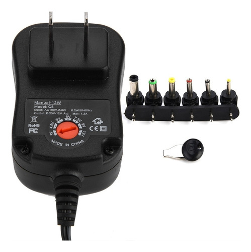 Adaptador De Fuente De Alimentación De Voltaje Ajustable De