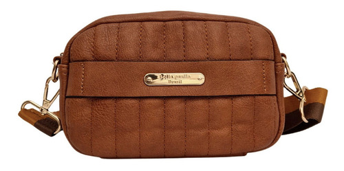 Bolsa Feminina Transversal Tiracolo Pequena Cor Brown Marrom