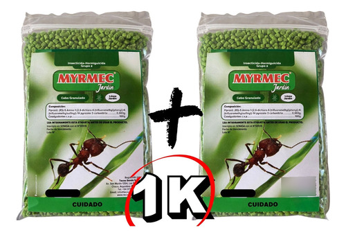 Hormiguicida Myrmec Cebo Granulado Mata Hormigas Mirex 1 Kg