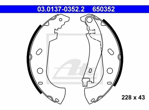 Zapatas Traseras Fiat Palio 1.6 04-06 Marca: Ate