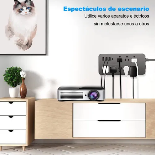 Ruiyue Regleta Multicontacto Usb, De Alimentación Y