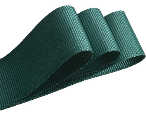Cinta De Tela Gross O Falla De (1.5 Cm) Rollo De 13,7 Metros Verde Oscuro