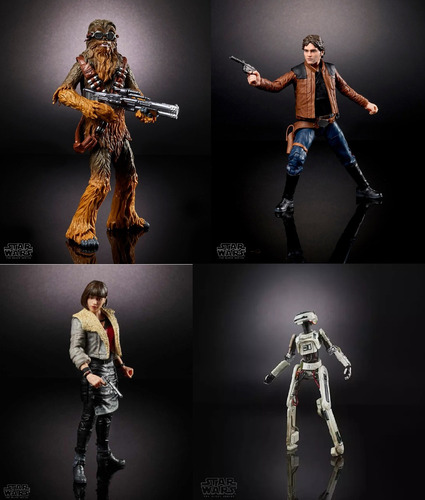 Han Solo Star Wars Story - 4 Figuras Black Series 6pulgadas