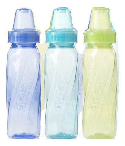 3 Mamilas Biberón Bebé Evenflo 240 Ml