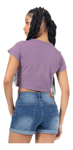 Crop Top Playera De Mujer Quarry Básica