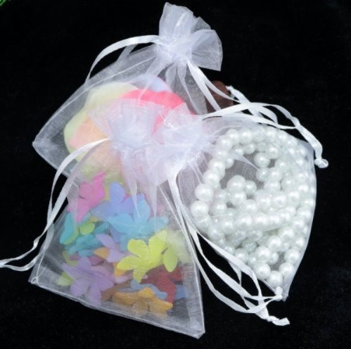 Imagem 2 de 2 de Saco Organza 7x9 Branco 100 Un