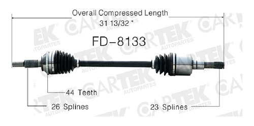 Flecha Trasero Izq Mr Mariner 2005-2007 V6 A/4wd 3.0 C/abs