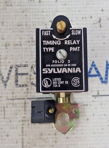 Sylvania Folio 2 Type Pmt Timing Relay Fast-slow Ttj