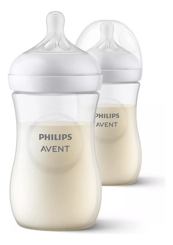 Biberón Philips Avent Natural Response 260ml Traslúcido Traslúcido Response