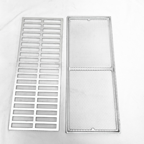 Ralo Grelha Pluvial 20x50 Aluminio + Tela Anti Insetos