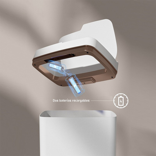 Bote De Basura Con Sensor Led Inteligente Silencioso 18l