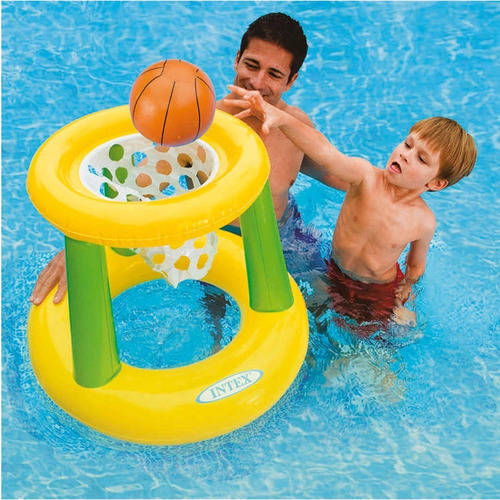 Imagen 4 de 6 de Inflable Piscina Intex Aro Basquet Mediano 67x55cm 58504 Cuo