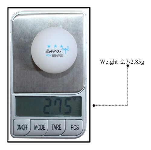 Pelota De Tenis De Mesa De Práctica Avanzada 40 3 Estrellas Blanco, Paquete De 60