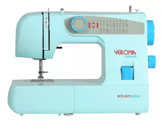 Máquina de coser recta Verona by ASAHI ECO-K21 portable celeste 220V