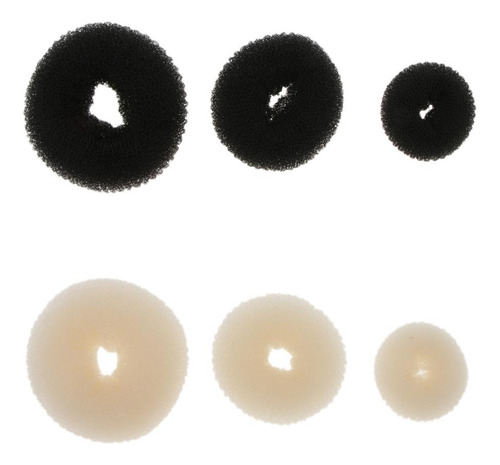 3 Piezas Hair Bun Donut Maker, Bun, Maker, Shaper Beige
